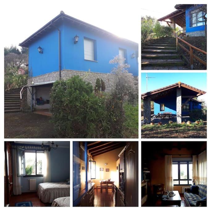 Villa La Casa Azul De Lua Un Lugar Magico Juncedo Exterior foto