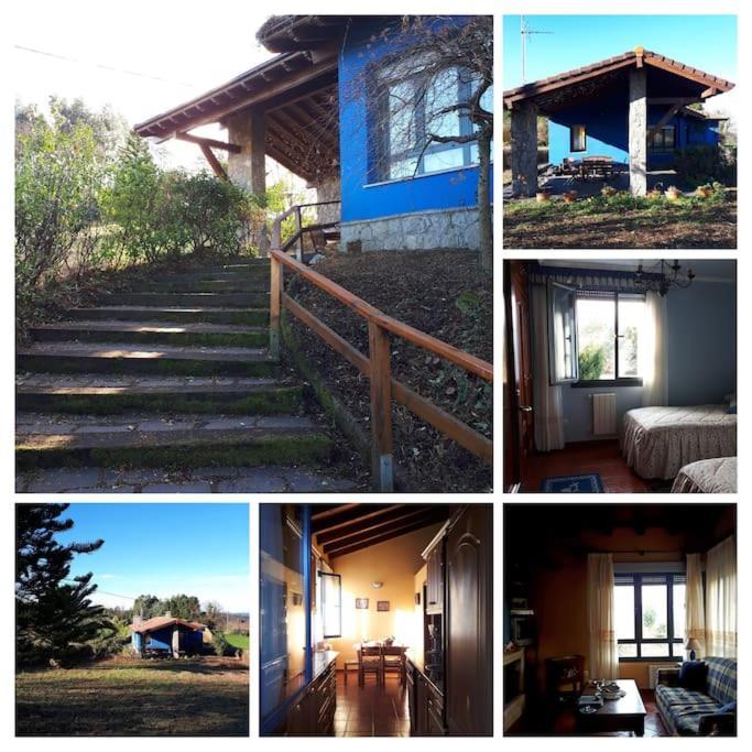 Villa La Casa Azul De Lua Un Lugar Magico Juncedo Exterior foto